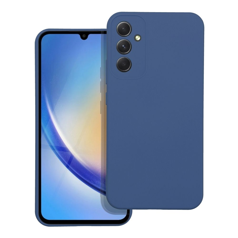 SILICONE Ümbris jaoks SAMSUNG Galaxy A34 5G sinine