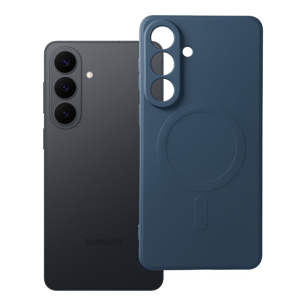 SILICONE MAG COVER Ümbris compatible with MagSafe jaoks SAMSUNG S26 Edge sinine