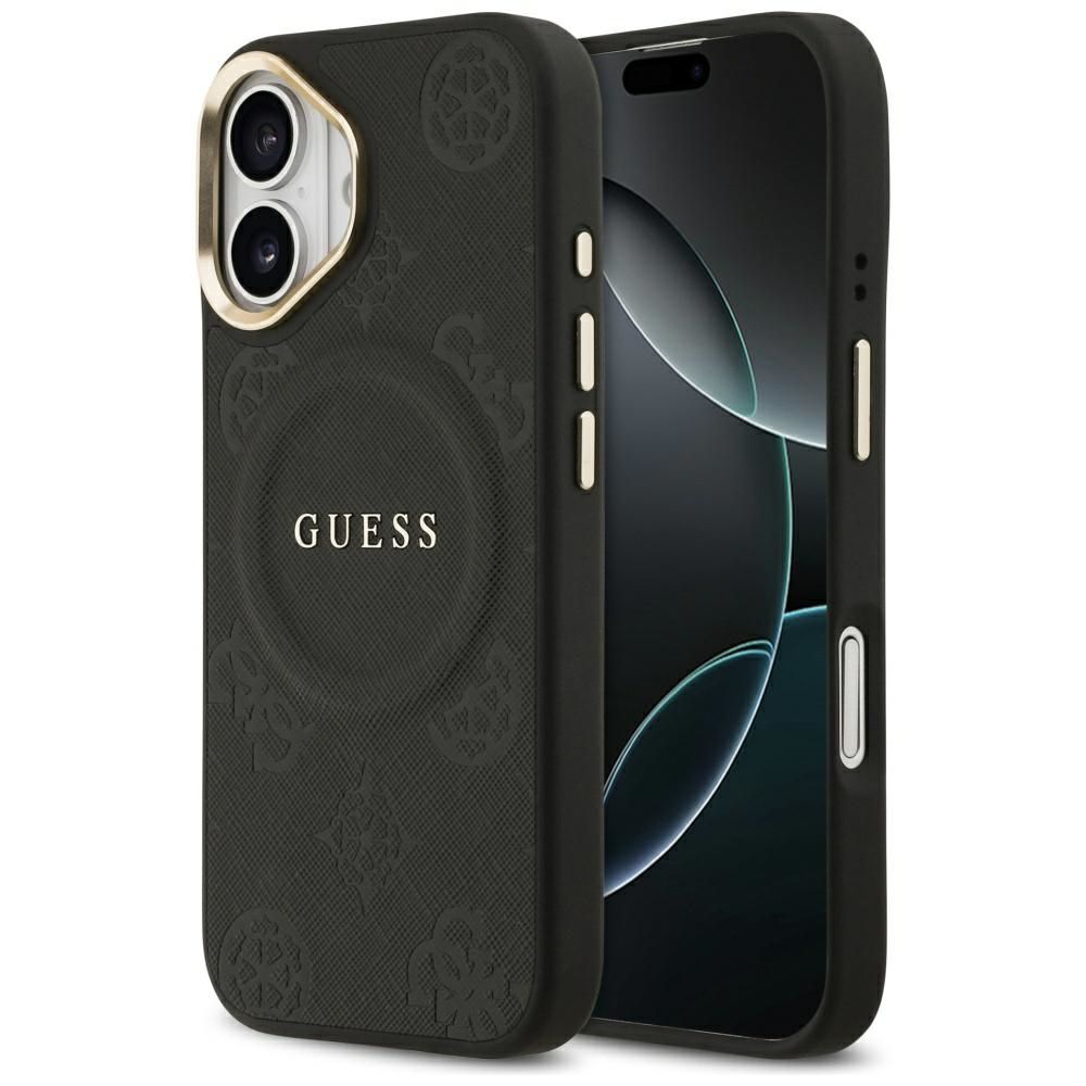 GUESS ümbris jaoks IPHONE 17 compatible with MagSafe GUHMP17SPSAMSECK (PU W/ Peony Hot Stamp) must