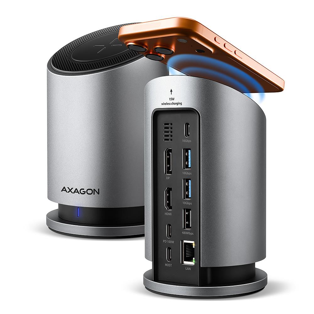 USB-C juhtmevaba jaotur 9in1 0.6m HMC-WL9 Axagon