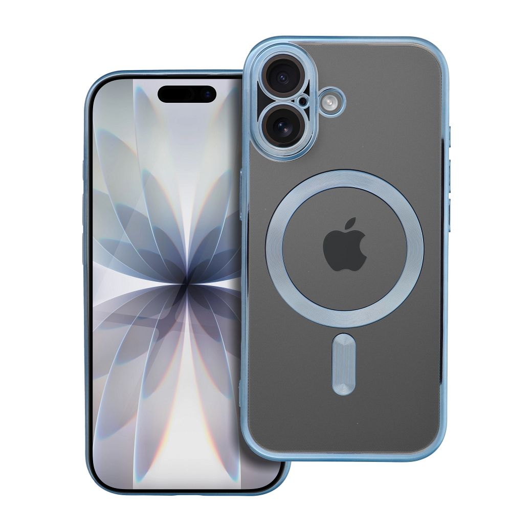 ELECTRO MAG COVER case compatible with MagSafe jaoks IPHONE 17 sinine
