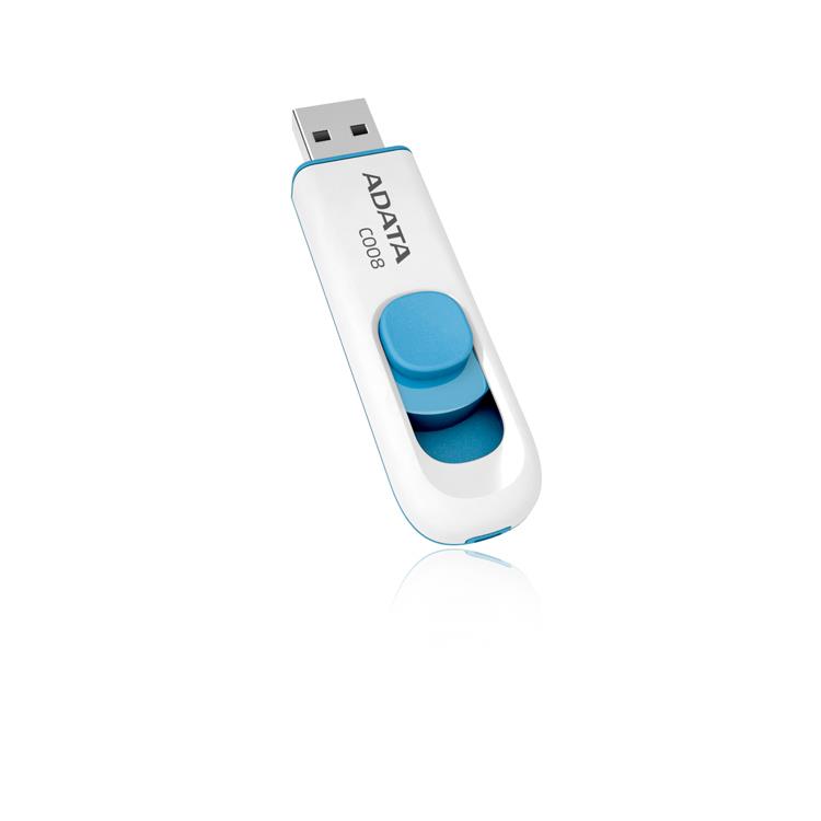 USB mälupulk USB2 32GB valge/sinine A-Data C008
