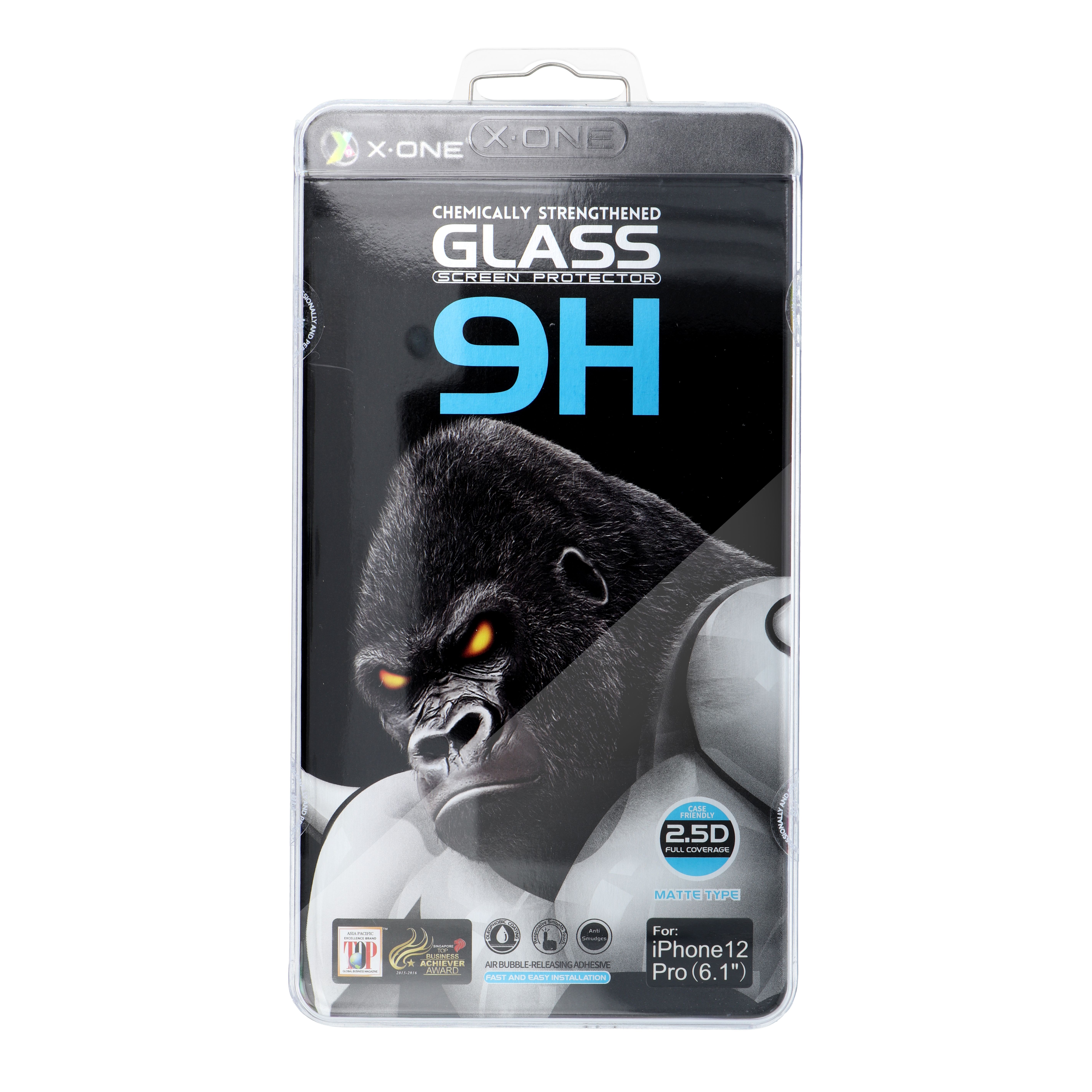 X-ONE Full Cover Extra Strong Matte - для iPhone 13 Pro Max/14 Plus закалённое стекло 9H