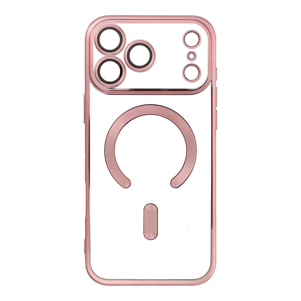 ELECTRO MAG COVER case compatible with MagSafe jaoks IPHONE 17 Pro Max rose kuldne