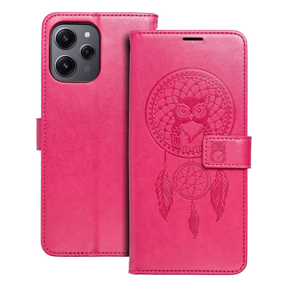 MEZZO Book ümbris jaoks XIAOMI Redmi 12 4G / 12 5G dreamcatcher magenta