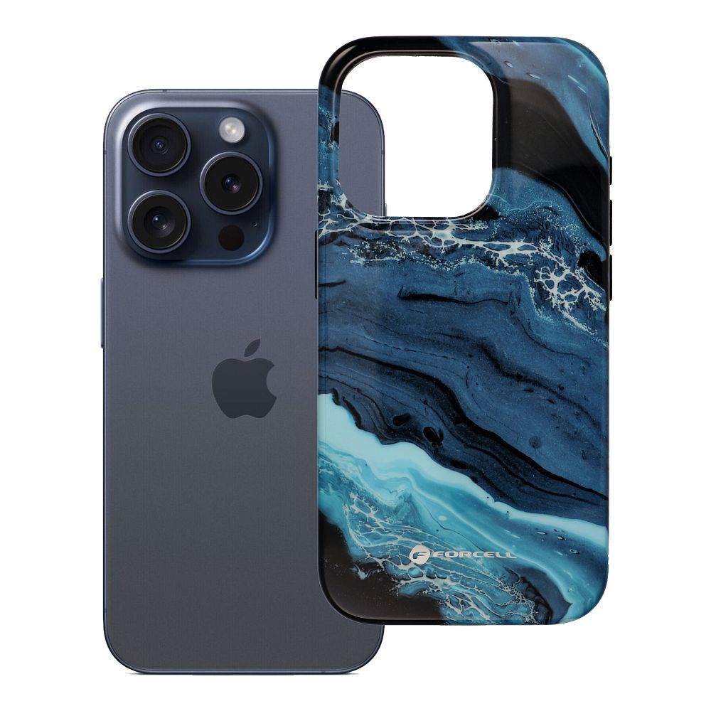 Ümbris jaoks iPhone 15 PRO Forcell F-Protect Mirage compatible with Magsafe Military Drop-Test deep sea