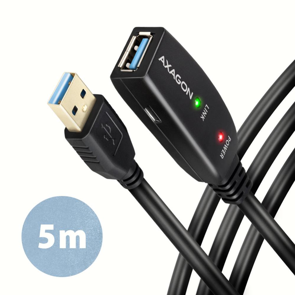 Axagon USB3.2 A-M/A-F aktiivkaabel 5m ADR-305