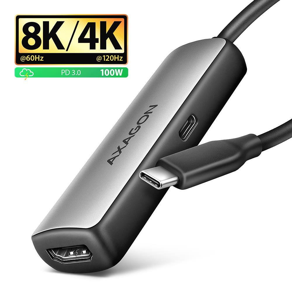USB-C HDMI adapter 0.16m RVC-HI8KPD Axagon