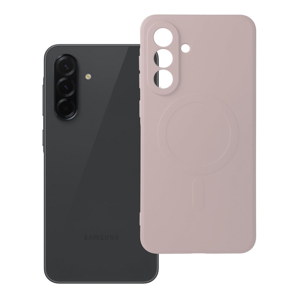 SILICONE MAG ÜMBRIS compatible with MagSafe jaoks SAMSUNG A36 roosa