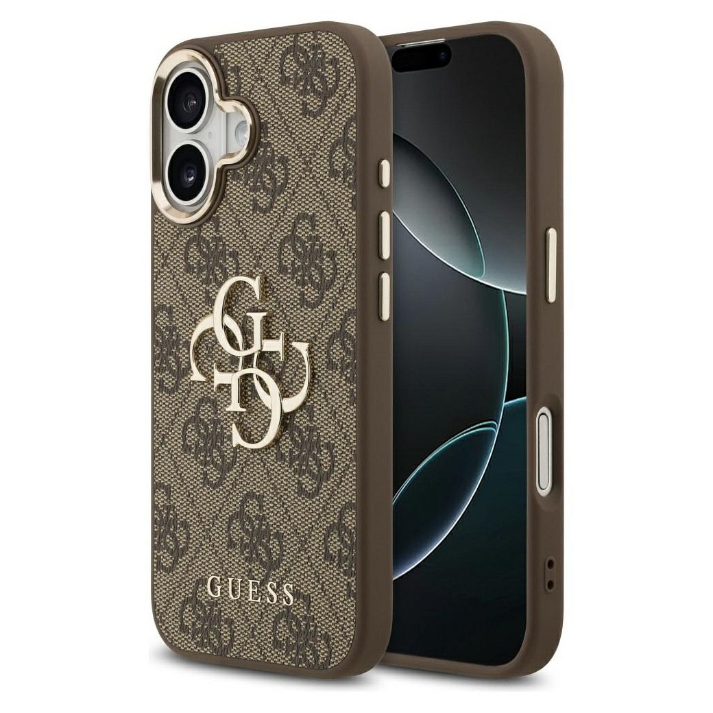 GUESS ümbris jaoks IPHONE 17 GUHCP17S4GMGCBR (PU W/ Big 4G Classic Logo) kuldne brown