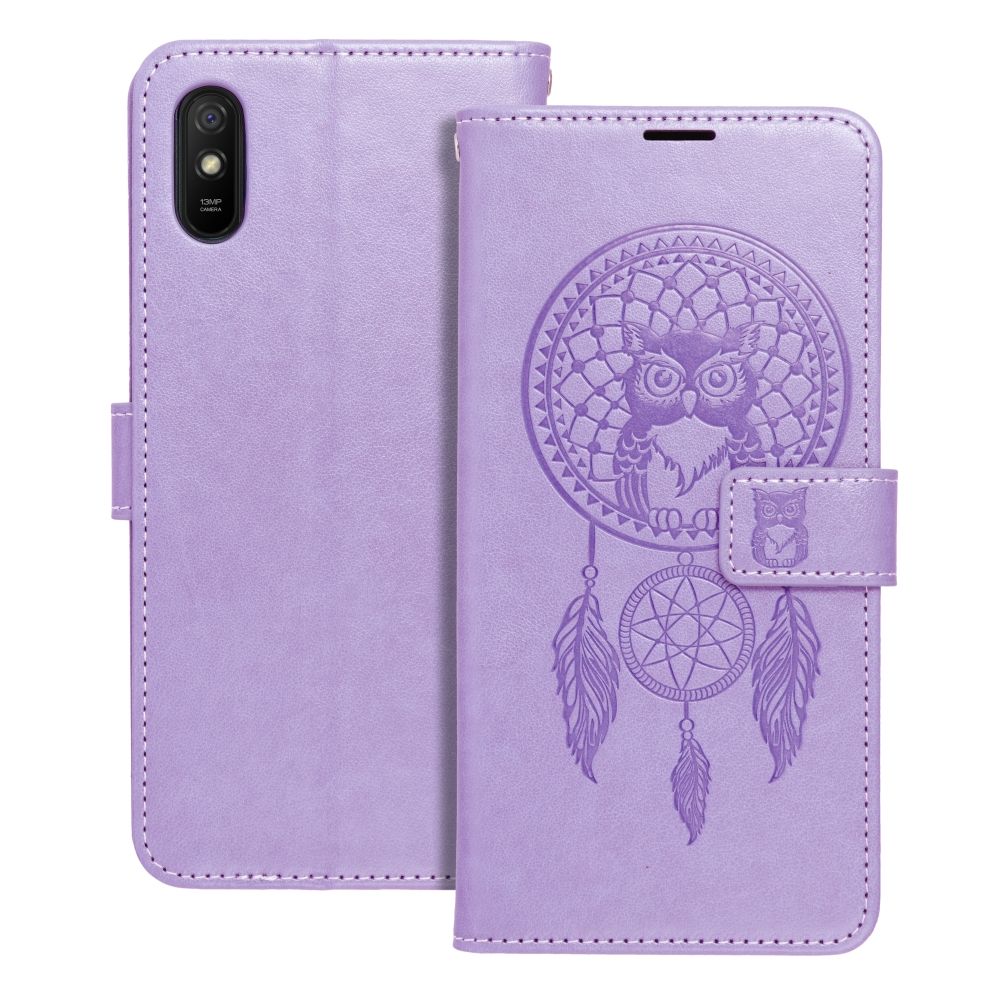 MEZZO Book ümbris jaoks XIAOMI Redmi 9AT / Redmi 9A dreamcatcher lilla