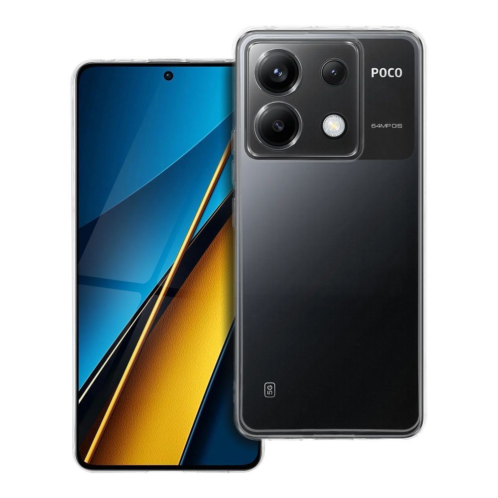 CLEAR Ümbris 2 mm jaoks XIAOMI POCO X6 5G (camera protection) läbipaistev