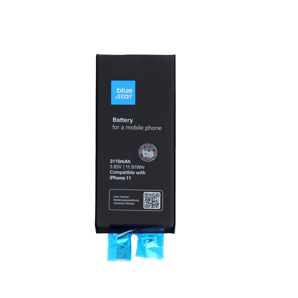 Аккумулятор без BMS для iPhone 11 3110 мАч Blue Star HQ