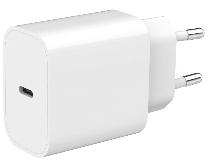 Laadija USB-C 20W 1PORT/TA-UC-PD20-01-W GEMBIRD