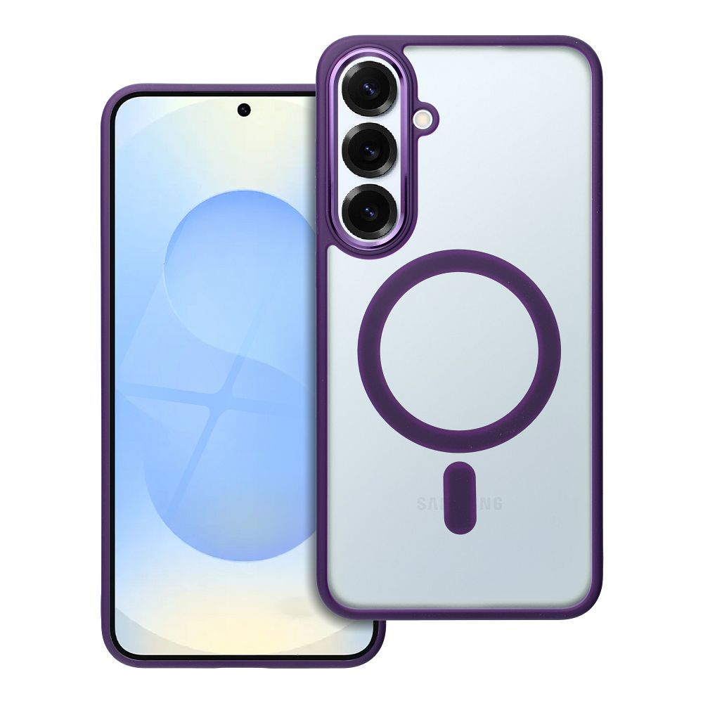 MATTE MAG COVER Ümbris compatible with MagSafe jaoks SAMSUNG S25 PLUS lilla