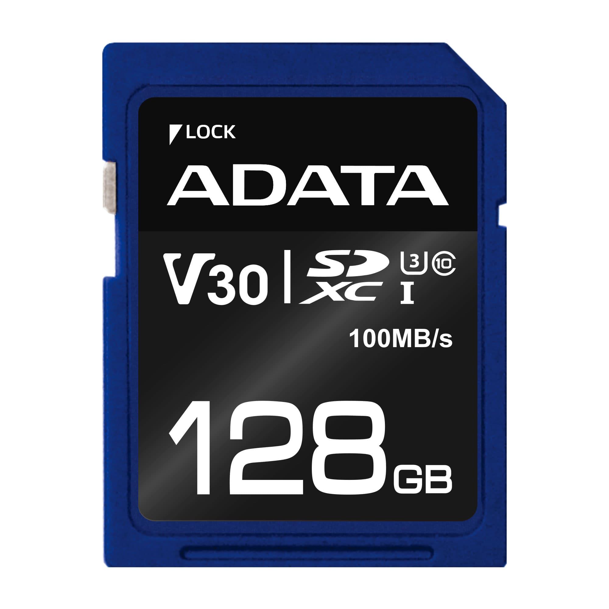 Adata SDXC 128GB V30 mälukaart