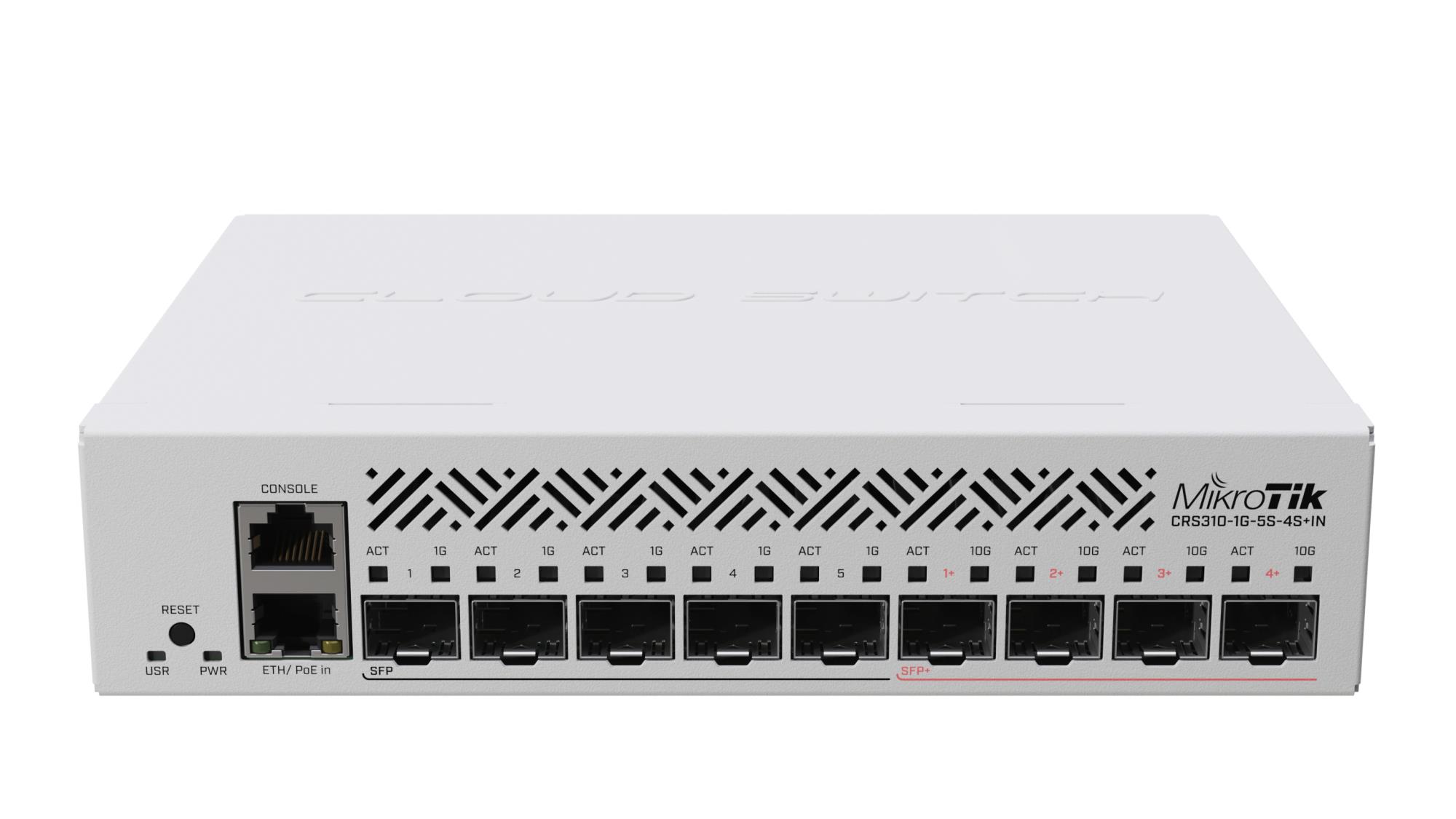 Kommutaator MIKROTIK CRS310-1G-5S-4S+IN L3 PoE 1 port