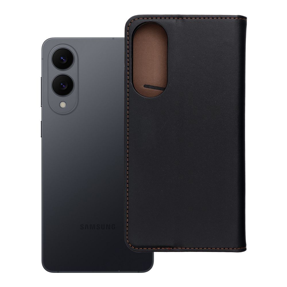 SMART PRO Book leather ümbris jaoks SAMSUNG S25 Edge must