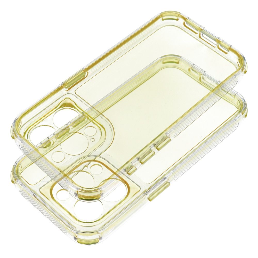 MATRIX CLEAR Ümbris jaoks IPHONE 15 Pro kollane