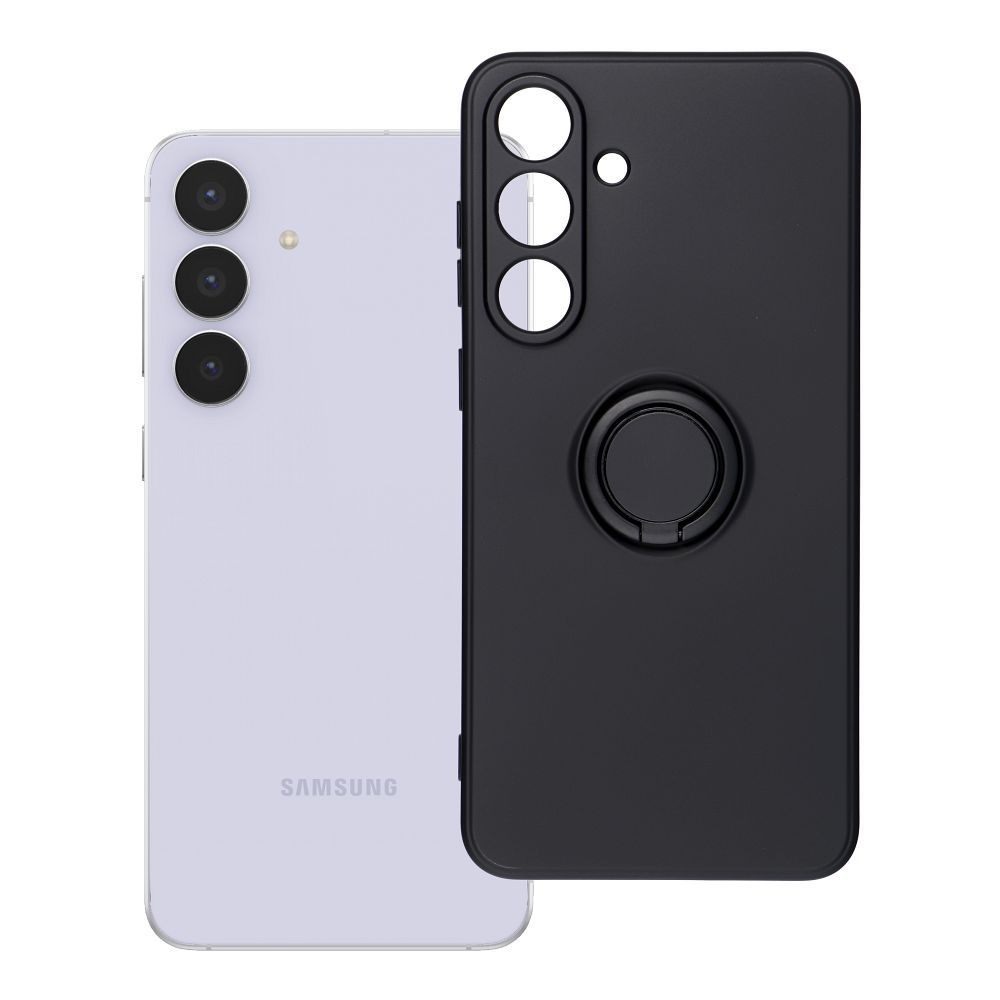 SILICONE RING ümbris jaoks SAMSUNG S25 FE must