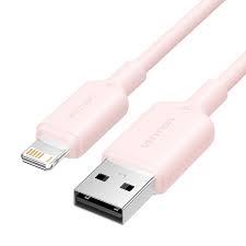 Kaabel USB2.0 Lightning-le 1m roosa Vention