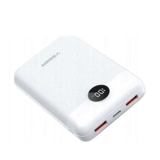 Akupank Veger S20 (W2081) PD QC3.0 2A 22,5W 20000 mAh valge