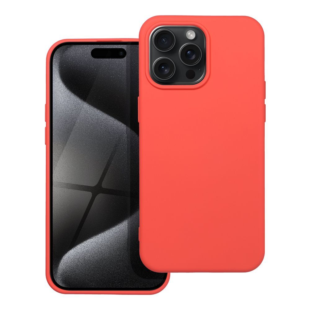 SILICONE case jaoks IPHONE 15 Pro Max peach