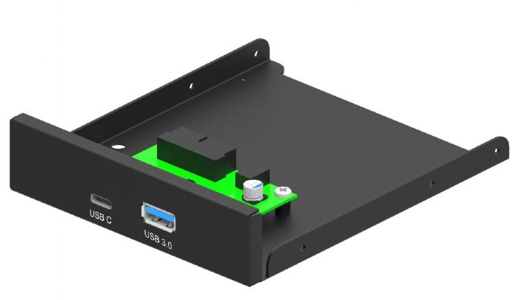 Korpuse esipaneel 3,5" USB 2 pordiga GEMBIRD FDI3-U3C-01