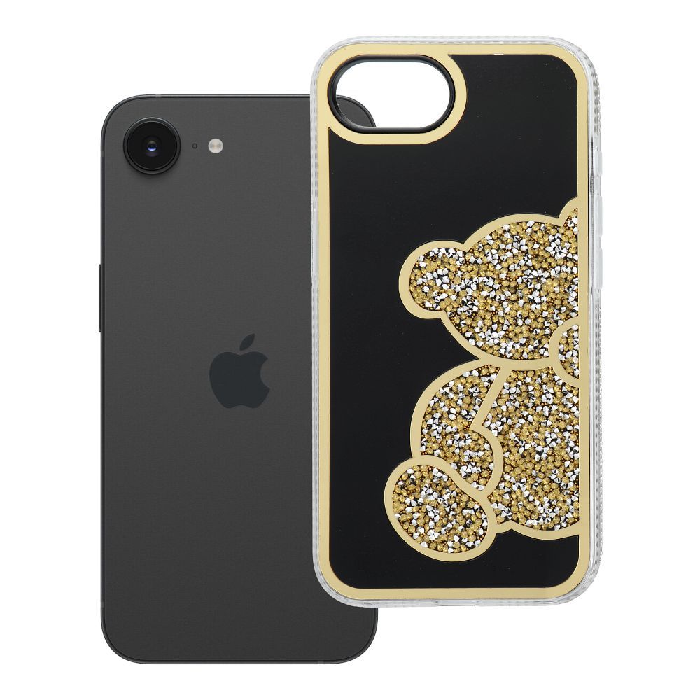 TEDDY BEAR Ümbris jaoks IPHONE 16e (SE 4 2025) kuldne