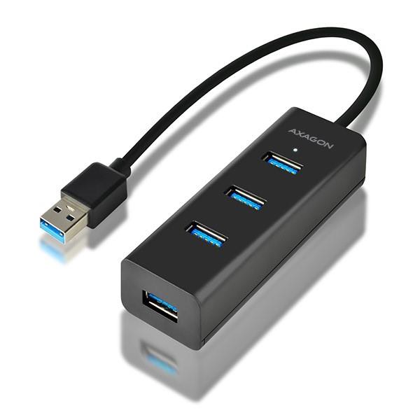 Axagon USB3.0 jaotur 4 porti laadimisega 0.3m HUE-S2B