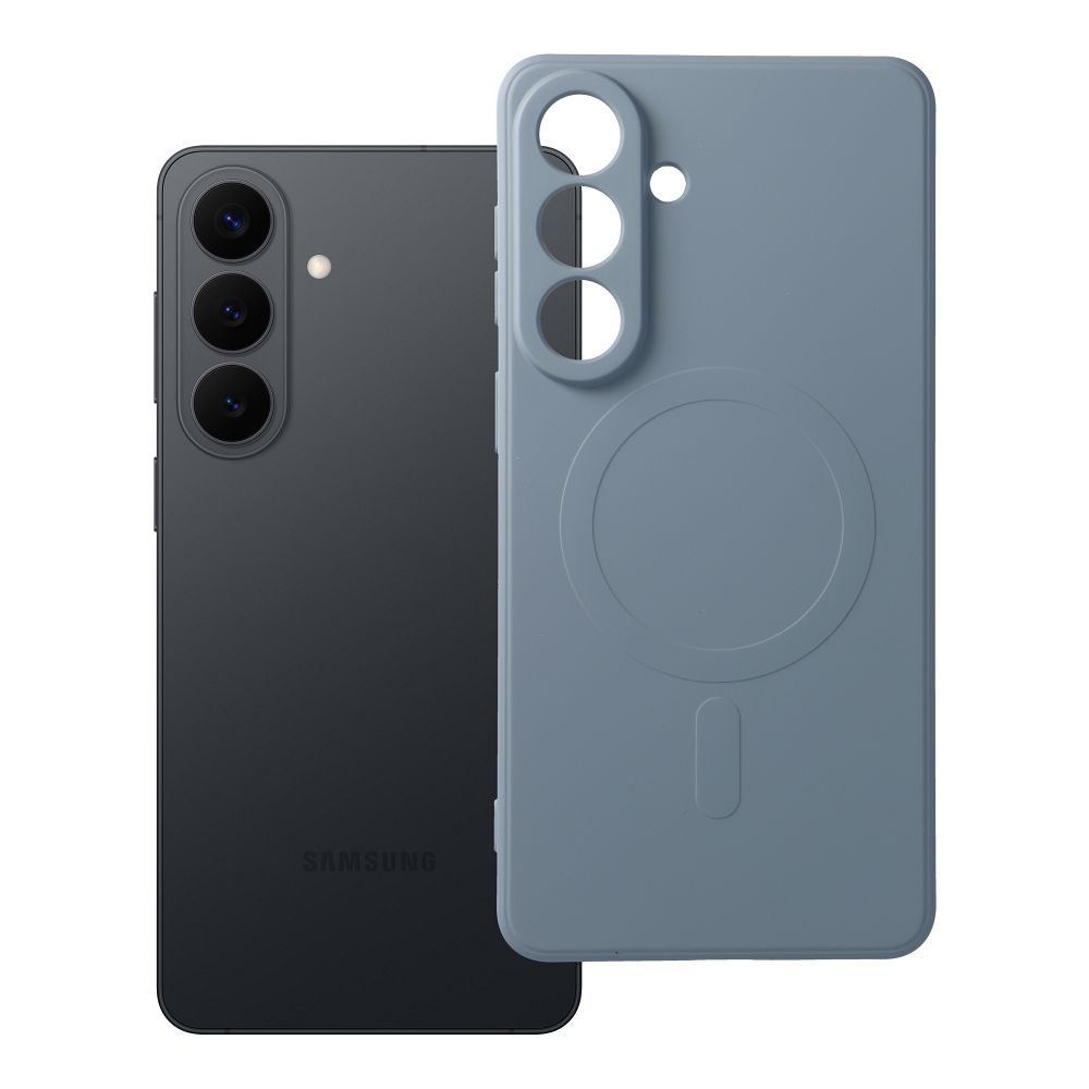 SILICONE MAG COVER Ümbris compatible with MagSafe jaoks SAMSUNG S26 Edge light sinine