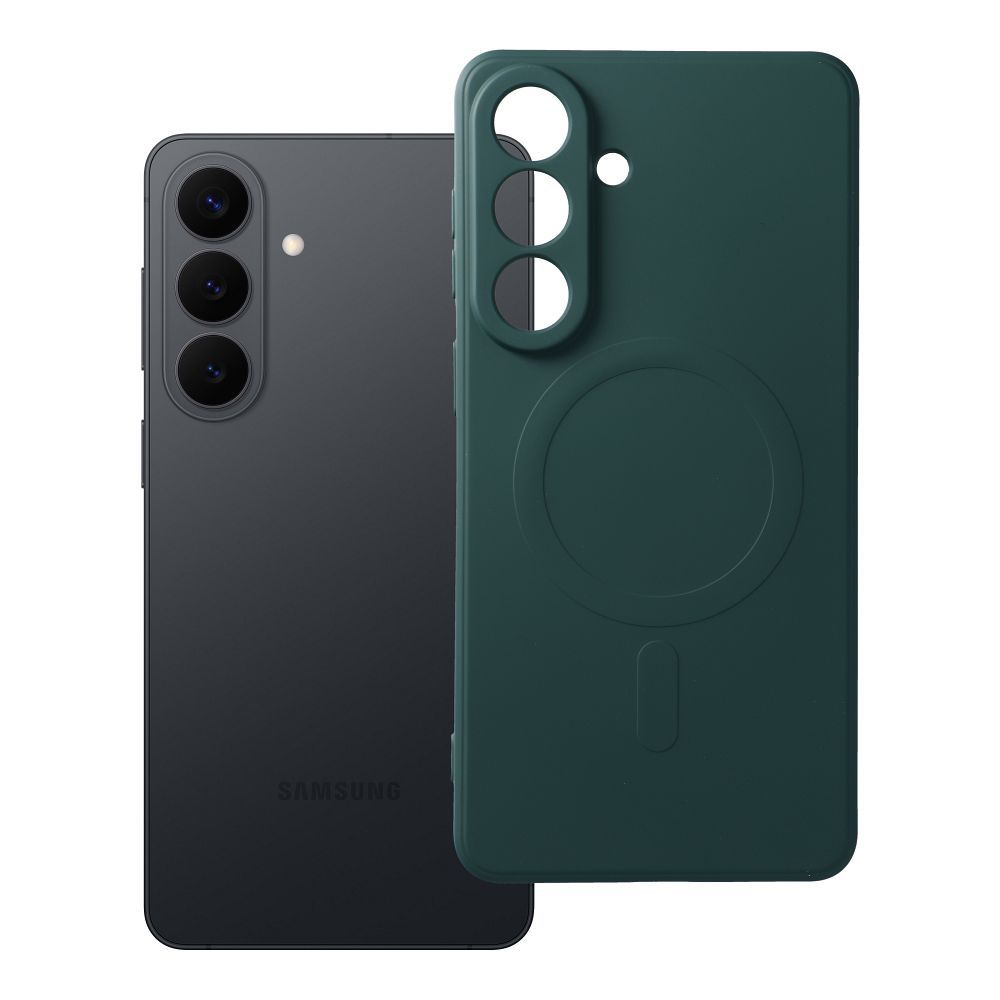 SILICONE MAG COVER Ümbris compatible with MagSafe jaoks SAMSUNG S26 Edge tumeroheline