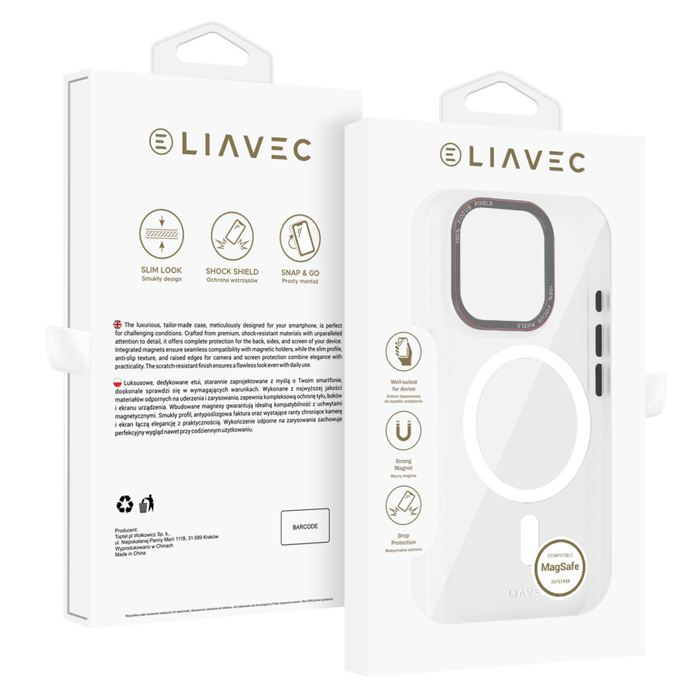 Liavec Hybrid Magsafe Clear Ümbris jaoks Iphone 16 Pro Max