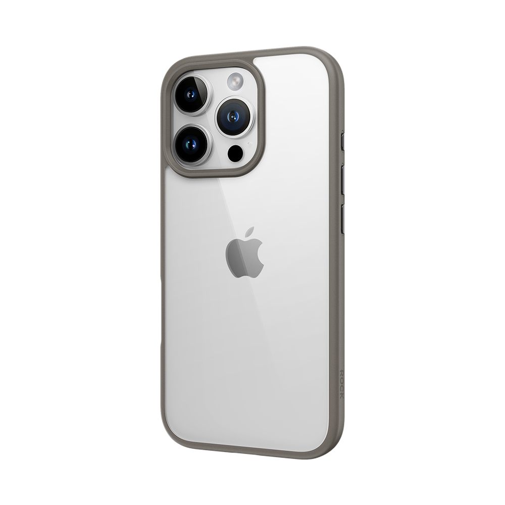 Rock Guard Series Чехол для Iphone 16 Pro Max прозрачно-серый