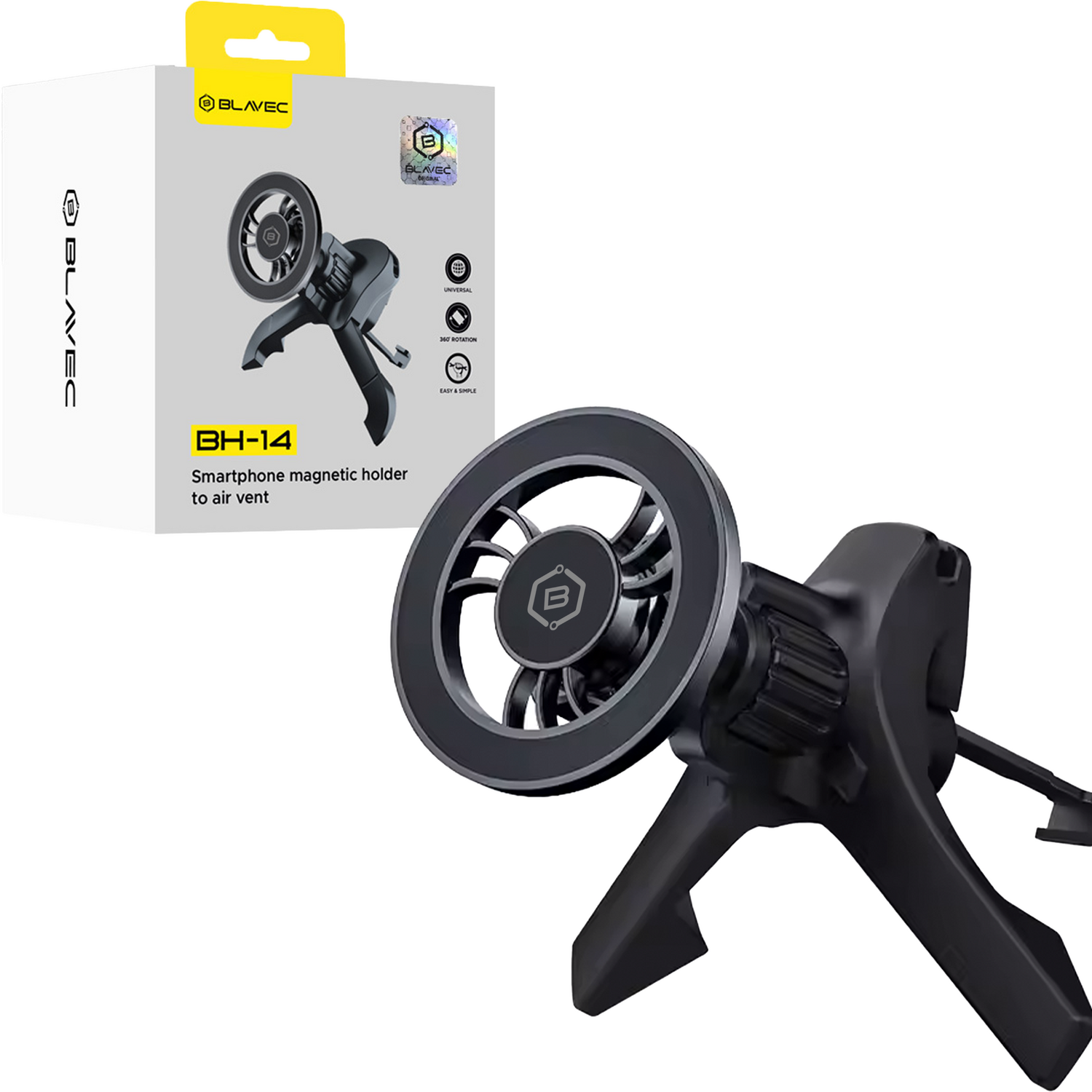 Blavec Auto hoidja BH-14 magnetiline MagSafe to air vent (BH14-MAVB) must