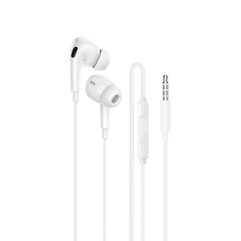 Borofone Earphones BM100 Pro Fuente with microphone valge