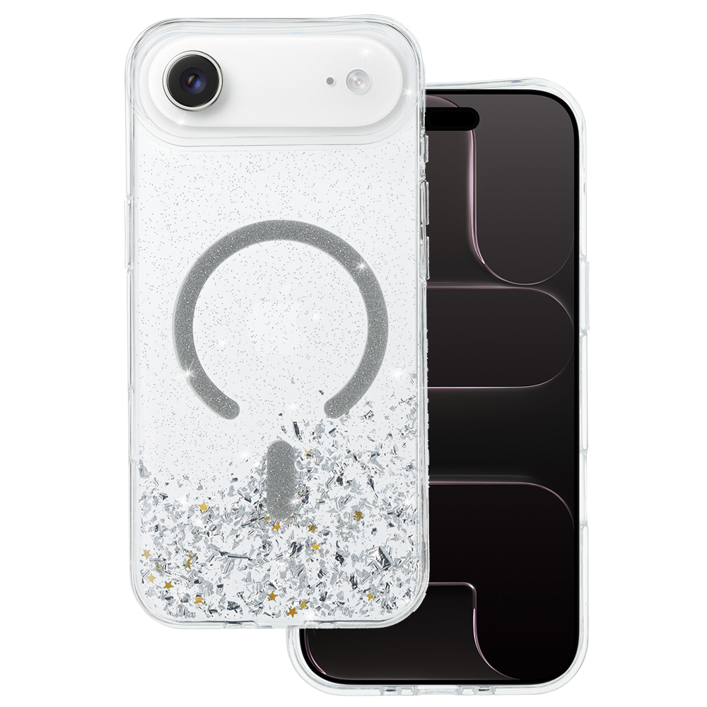 Tel Protect Moonlite Magsafe Ümbris jaoks Iphone 17 Air silver clear