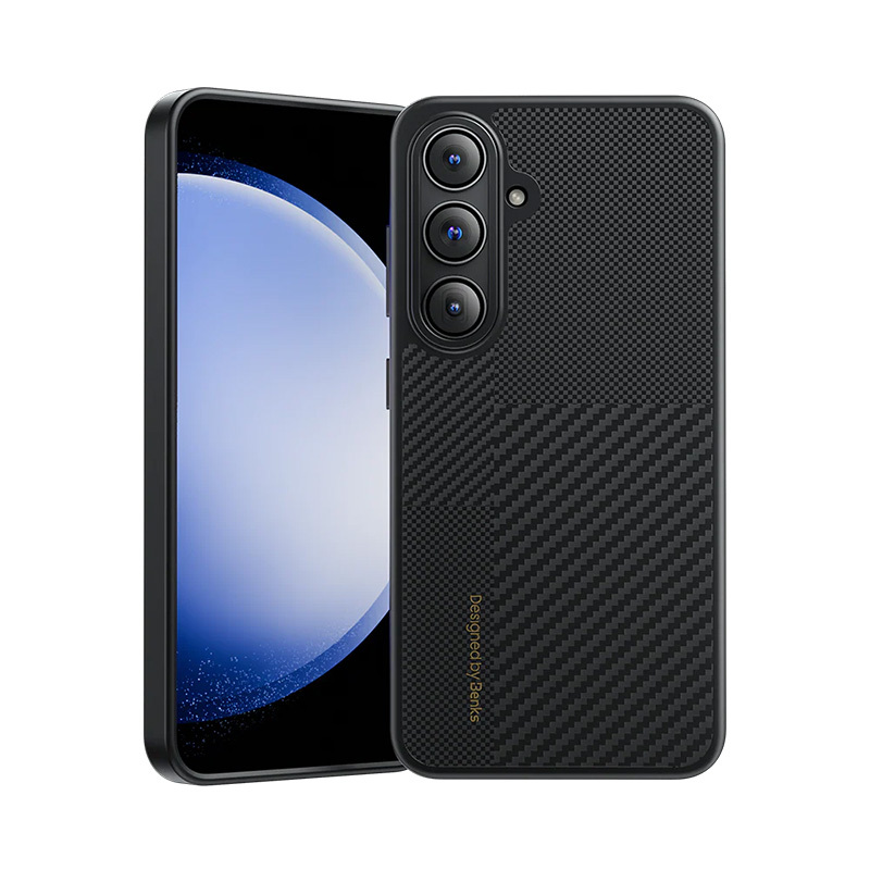 Benks Montage Magnetic Armor Pro Kevlar Ümbris Metal Frame 600D+1500D (MA41) jaoks Samsung Galaxy S24 Plus must