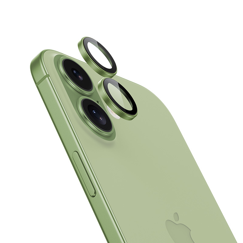 Закалённое стекло Benks DR Sapphire защита камеры для iPhone 17 (2 линзы) зелёное