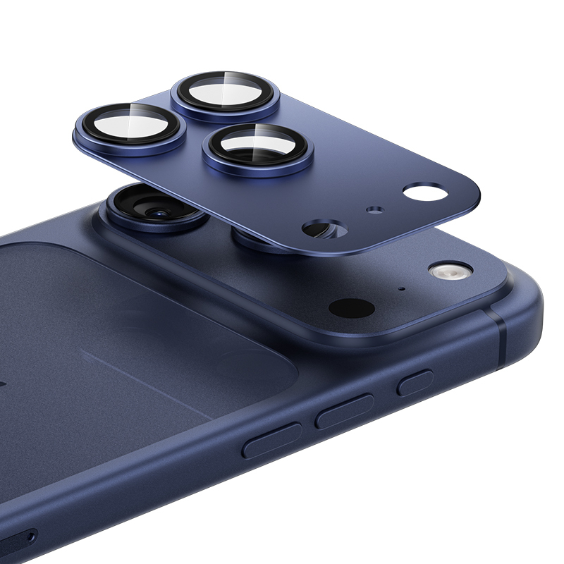 Benks Karastatud klaas Glass Warrior Metal Integrated Lens Protector (C070) jaoks Iphone 17 Pro Max (lens 3 pieces) sinine