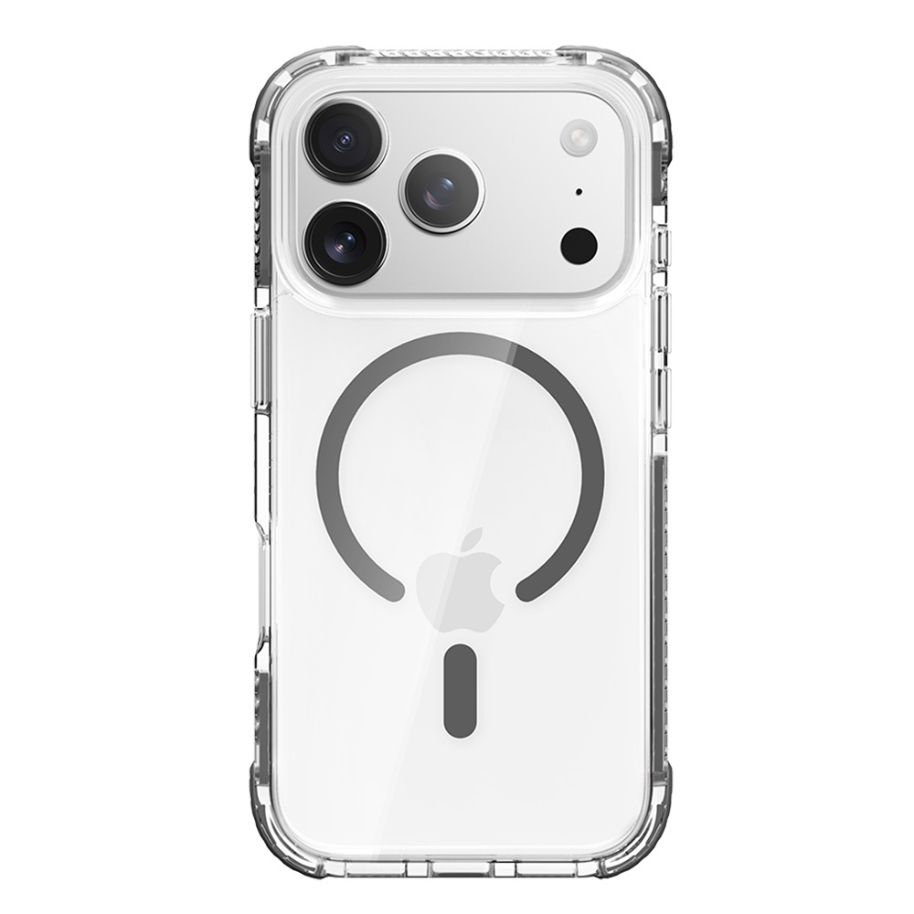 Rock Crystal Clear Magnetic Series Ümbris jaoks Iphone 17 Pro läbipaistev-must