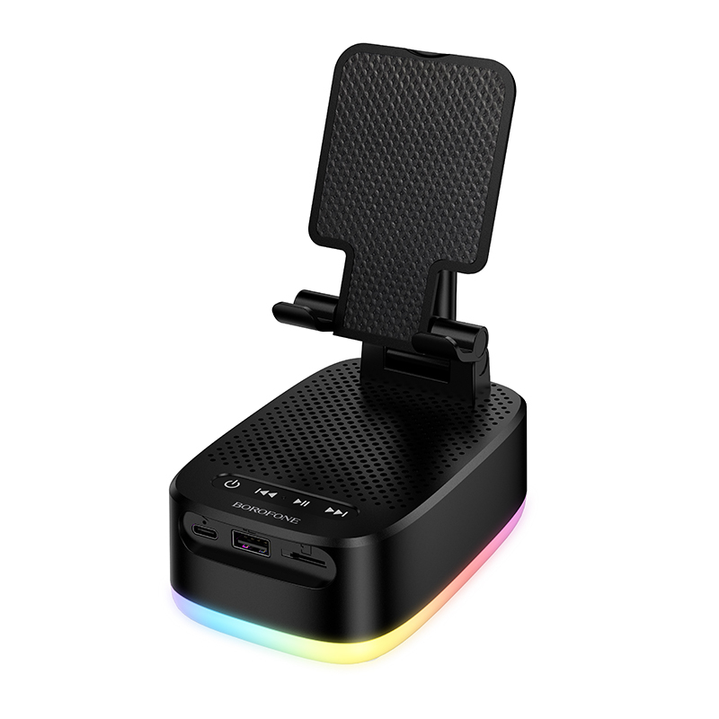 Borofone kaasaskantav Bluetooth-kõlar BR200 Marea 3 in 1 koos hoidiku ja 1500mAh akupangaga must