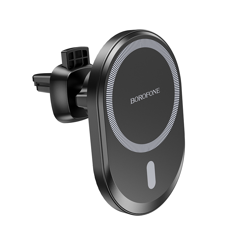 Borofone autohoidja BH71 magnetiline ventilatsiooniava musta värvi