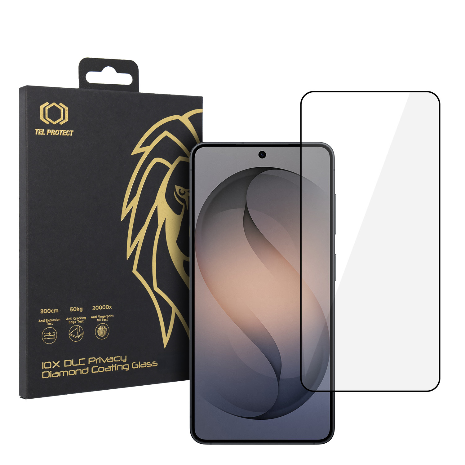 Tel Protect 10X HD DLC Diamond Coating karastatud klaas Samsung Galaxy S26 jaoks koos sõrmejälje avamisega