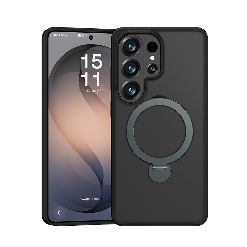 Benks Magnetic Mist ümbris koos statiiviga (A050) Samsung Galaxy S26 Ultra mustale telefonile