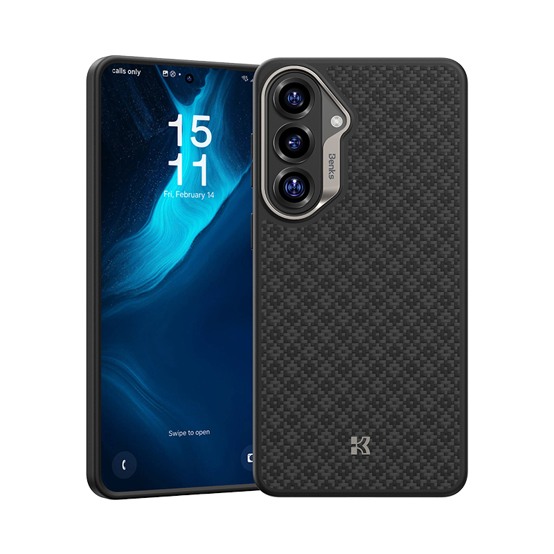 Benks Magnetic Armor Pro Armor Grid Kevlar Ümbris Metal Frame 600D (H048) for Samsung Galaxy S26 must