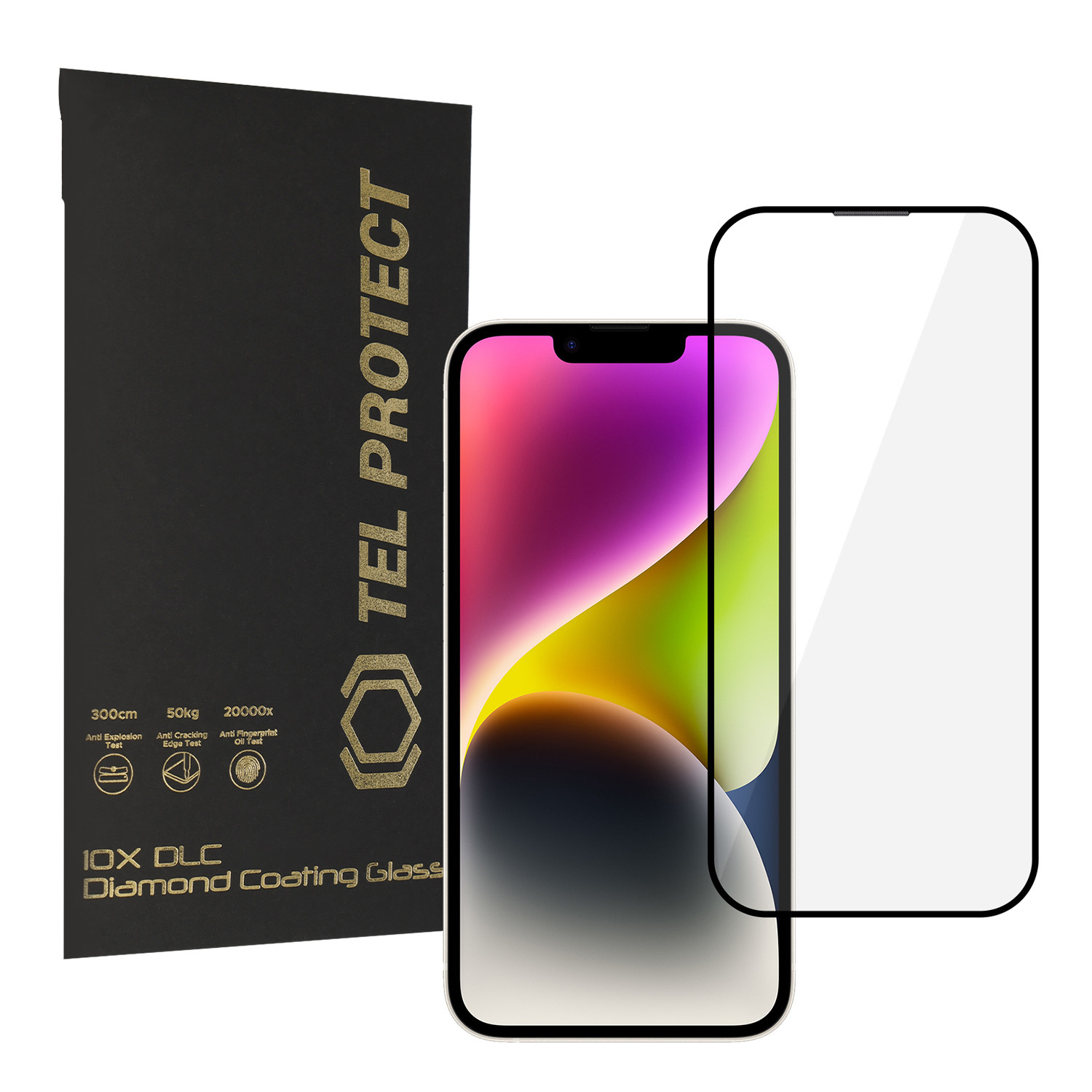 Tel Protect 10X HD DLC Diamond Coating karastatud klaas iPhone 17E 16E 14 13 Pro 13 jaoks