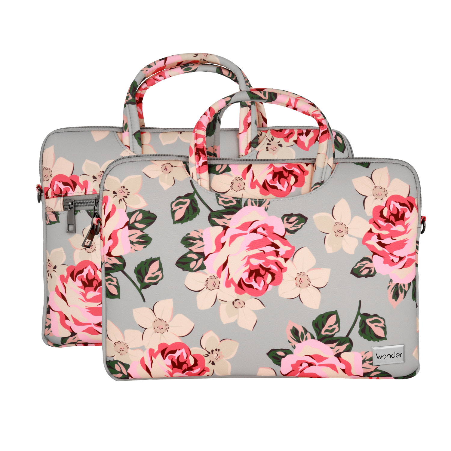 Wonder Briefcase Laptop 15-16 inches hall and roses