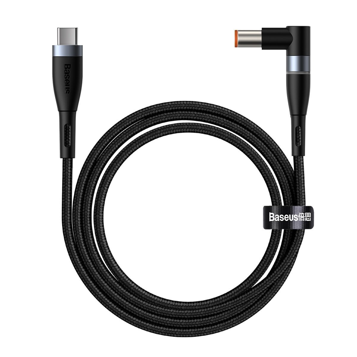 Кабель Baseus Zinc Magnetic - Type C на DC Lenovo 7,9x5,5mm - 100W 2 метра (CATXC-Y01) чёрный
