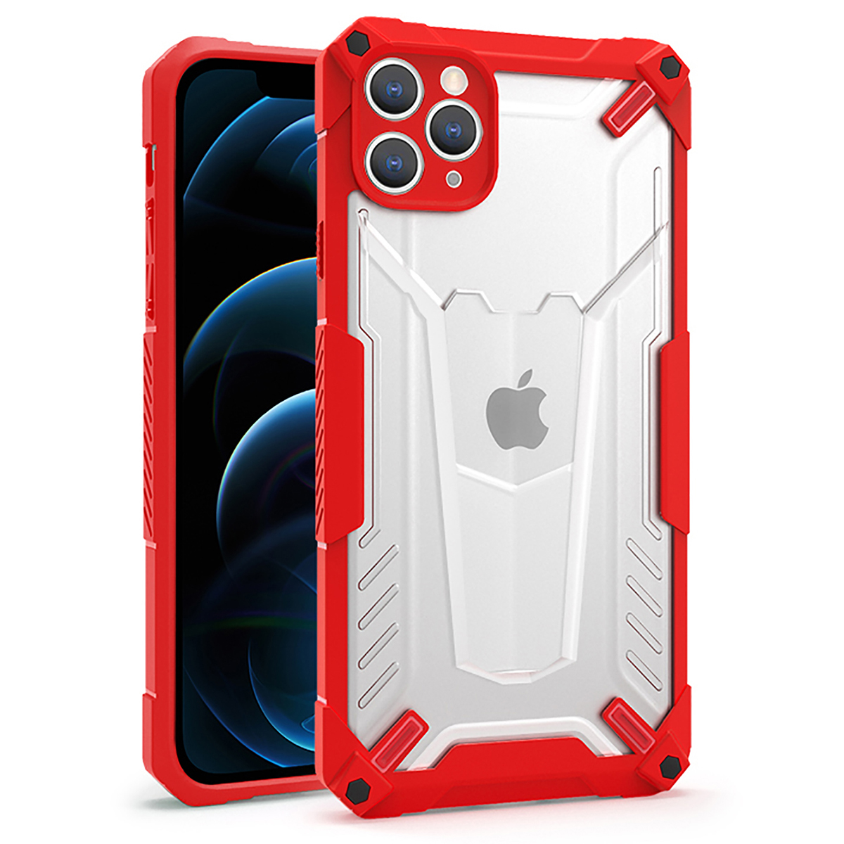 Tel Protect Hybrid Ümbris jaoks Iphone 13 Pro Max Punane